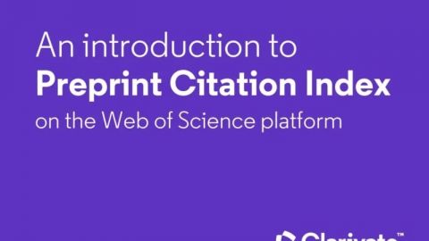 Clarivariate cég ábrája Preprint Citation Index-ről